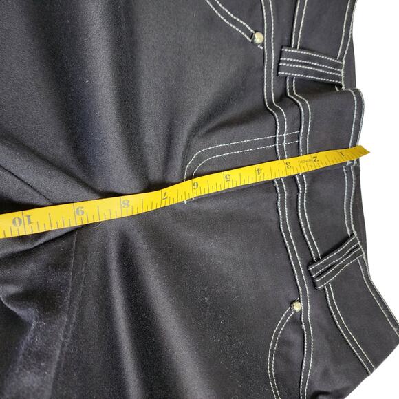 Cache Womens Vintage Cropped Pants Size 6 Black Y2K Grunge Streetwear - Picture 11 of 13